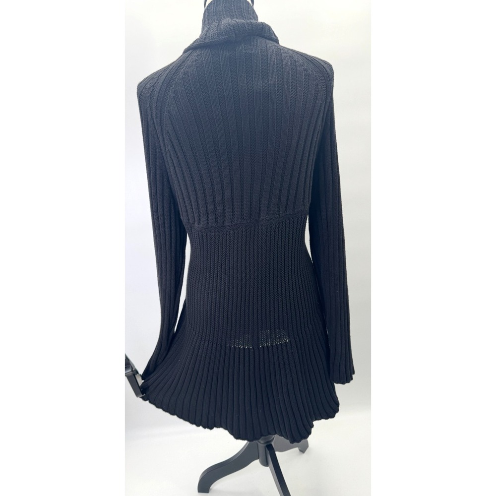 Apt 9 Deadstock Ribbed Knit Duster Afghan Cardigan XL Ruffle Penny Lane Bratz - Picture 6 of 16